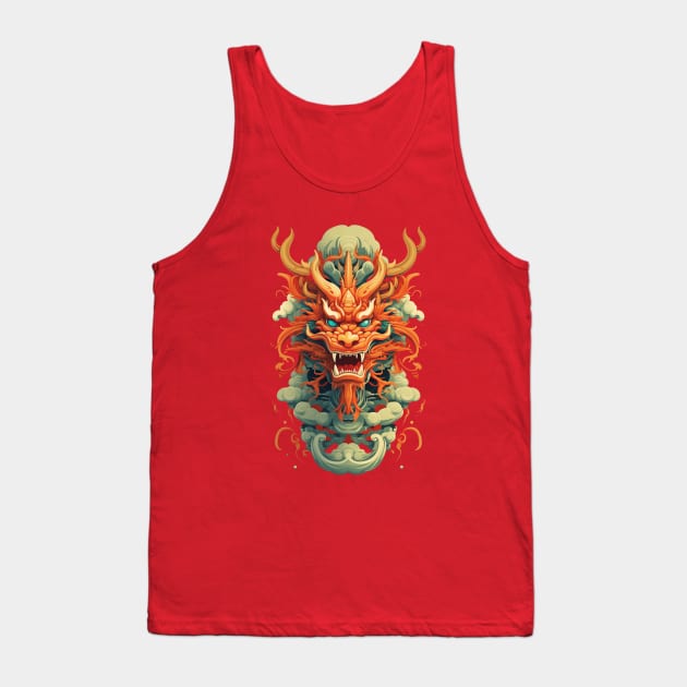 Year of the Dragon 2024 Zodiac Lunar Tank Top by FrogandFog